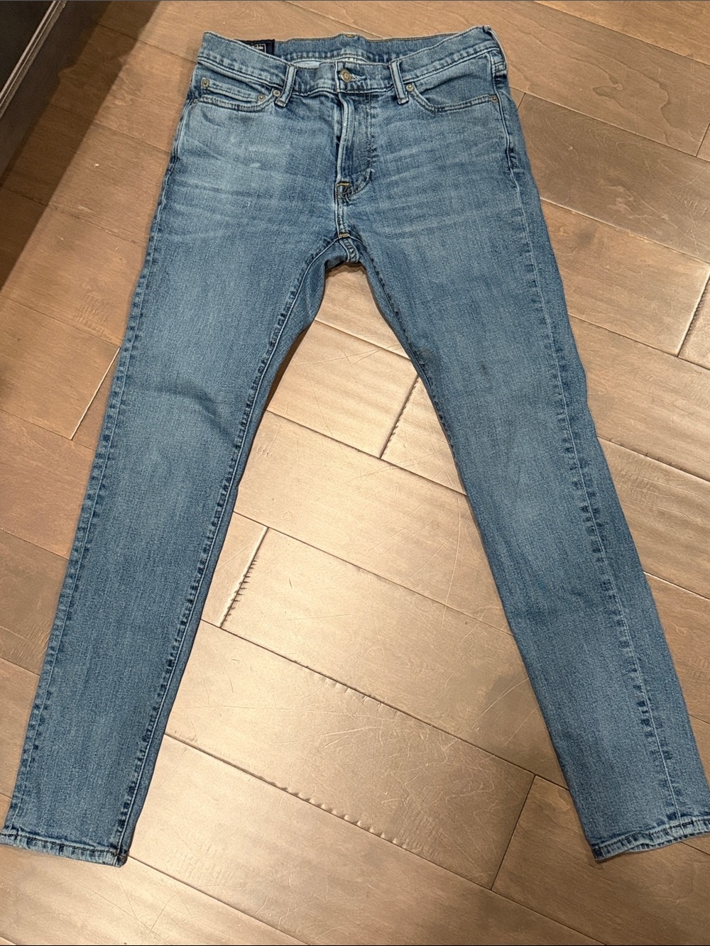 Abercrombie & Fitch Men’s Skinny Jeans - Light Blue Wash